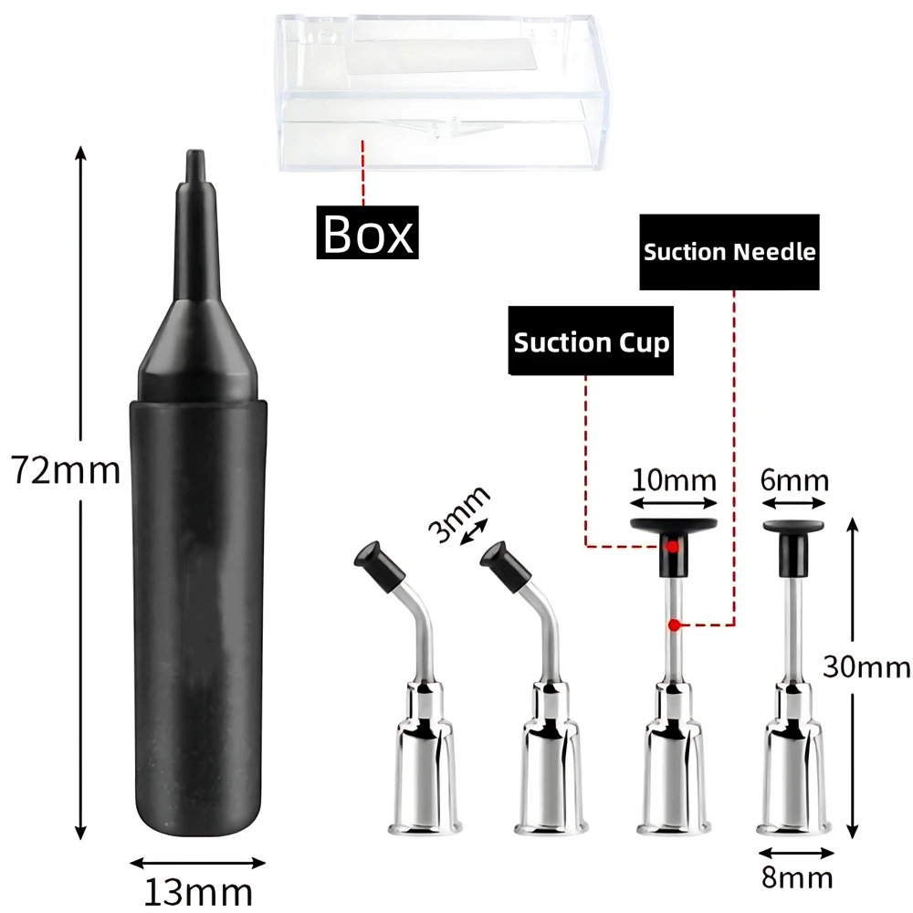 Mini Powerful Vacuum Suction Pen Antistatic Suction Cup Mobile Phone Lens IC Puller 4 Tools Vacuum Manual Suction Pen