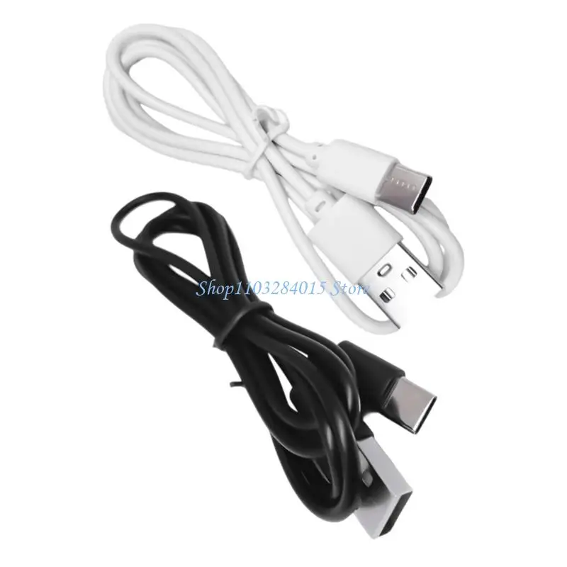 R6FF 2Pcs Fast Speed Data Sync Wire 1A Charging USB to Type C Cable Power Cord 100cm