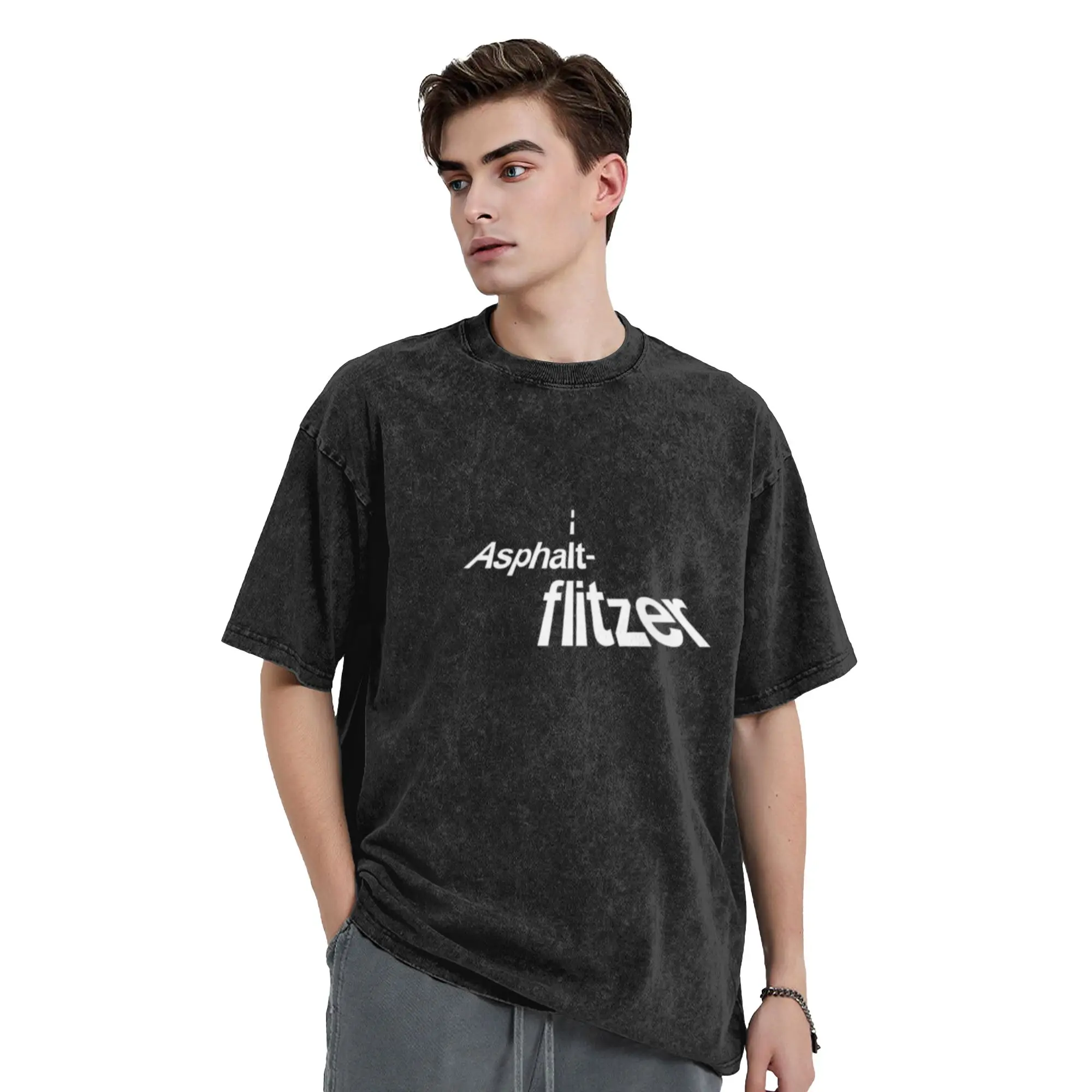 Asphalt racer Unique Chic A Washed T Shirt Men's Women's Oversized Cotton Tees Tops