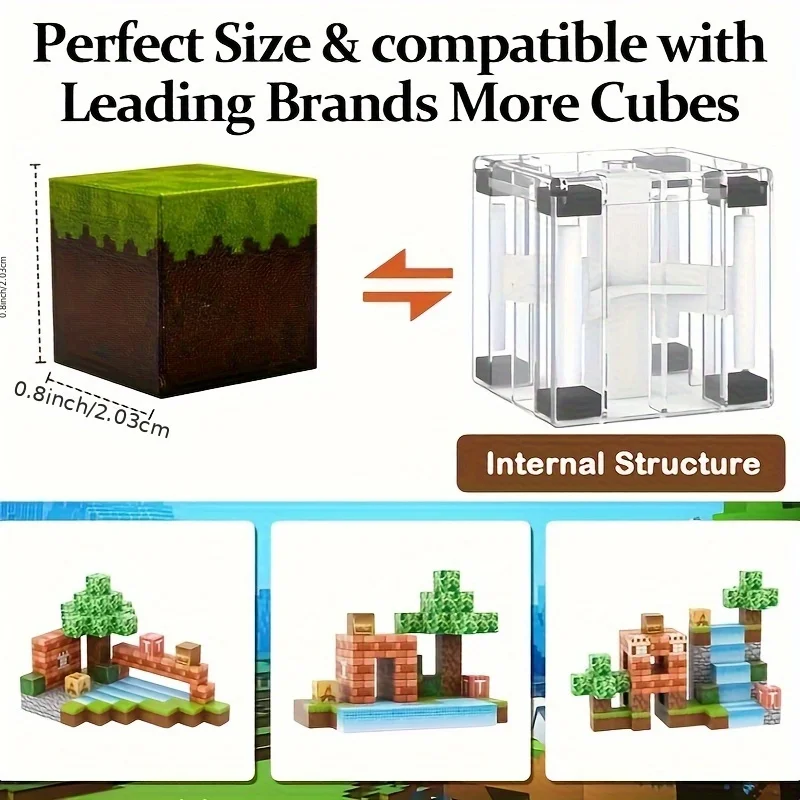 ของเล่นแม่เหล็ก ของเล่นปริศนาสร้างสรรค์พร้อมตัวละคร บล็อกตัวต่อ ABS เหมาะสําหรับการก่อสร้างและการสร้างสรรค์ เหมาะเป็นของขวัญ