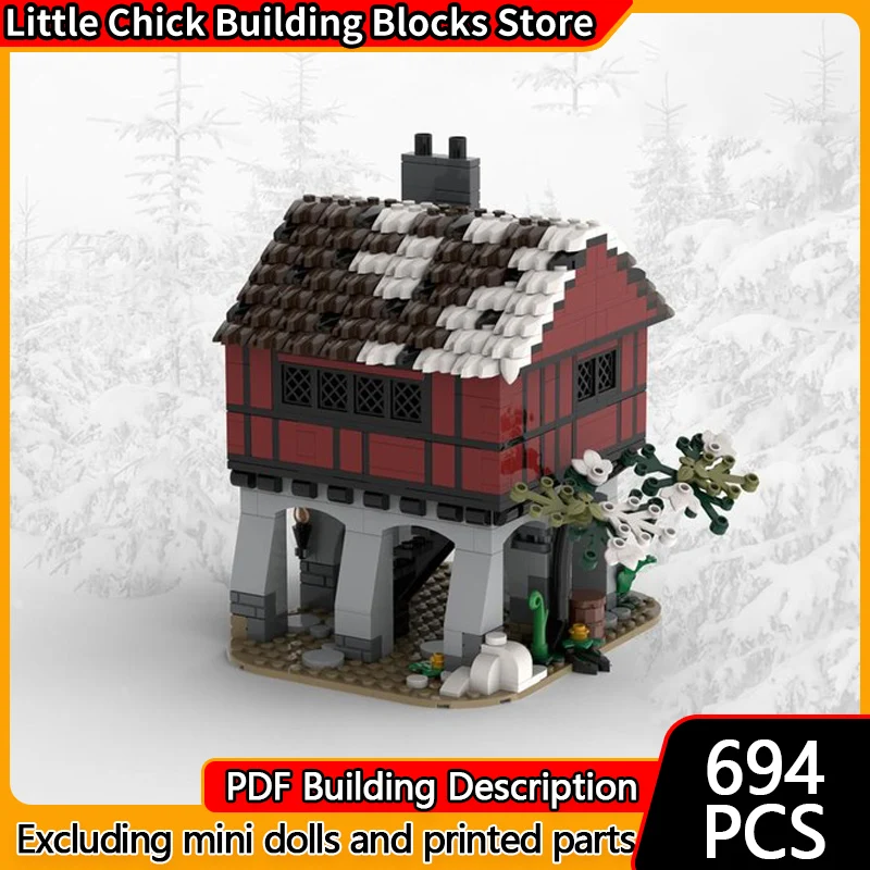 

City Street View Model MOC Building Bricks Storehouse Architecture Modular Technology Children Holiday Gifts Assemble Toys Suit