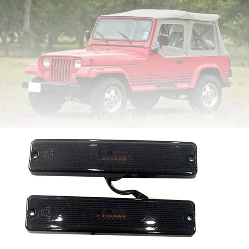 أضواء المصد الأمامي للسيارة LED 56001424   لسيارة جيب رانجلر YJ 1987-1995 مصباح إشارة الانعطاف