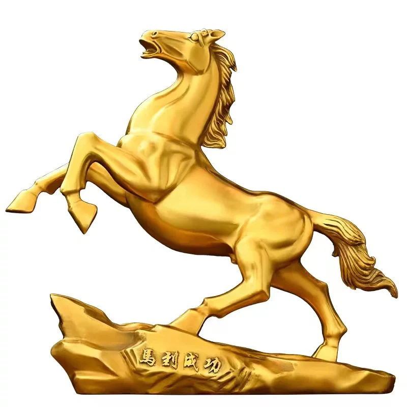 

Copper horse ornament feng shui lucky pure copper home