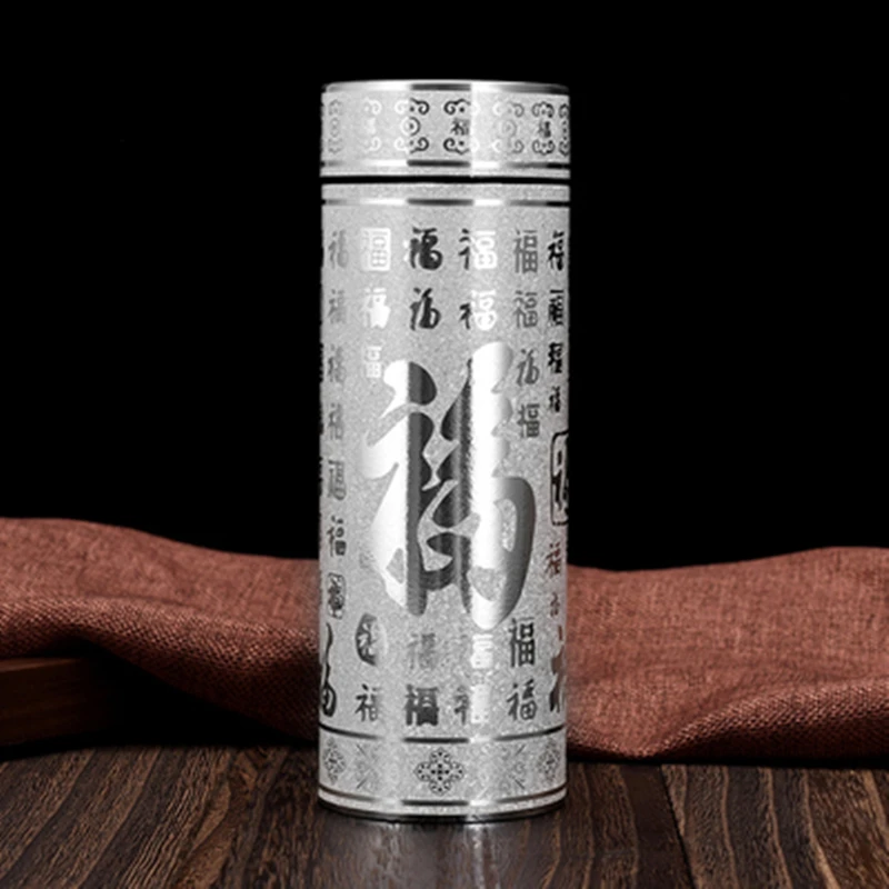 S999 sterling silver thermos cup pure hand-made silver business men's and women's cups