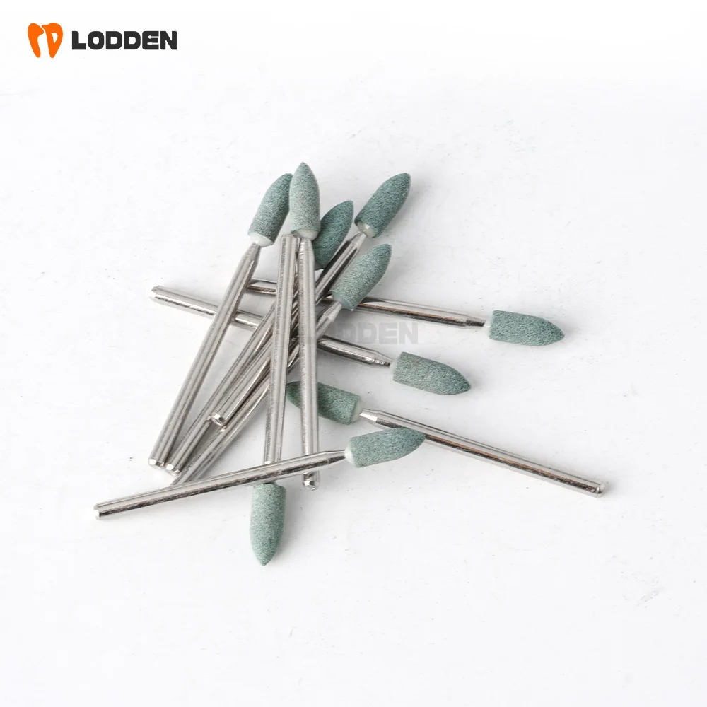 50 pcs Dental Polishing Green Stone Medium  Contour Ceramic G-16 Low speed burs for dentists Teeth Care & polishing tools