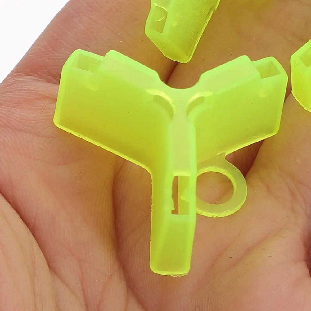 

100 Pcs Triple Hook Cover Sleeve Fishing Lure Covers for Rod Trident Plastic Protector Safety Cap for Construction