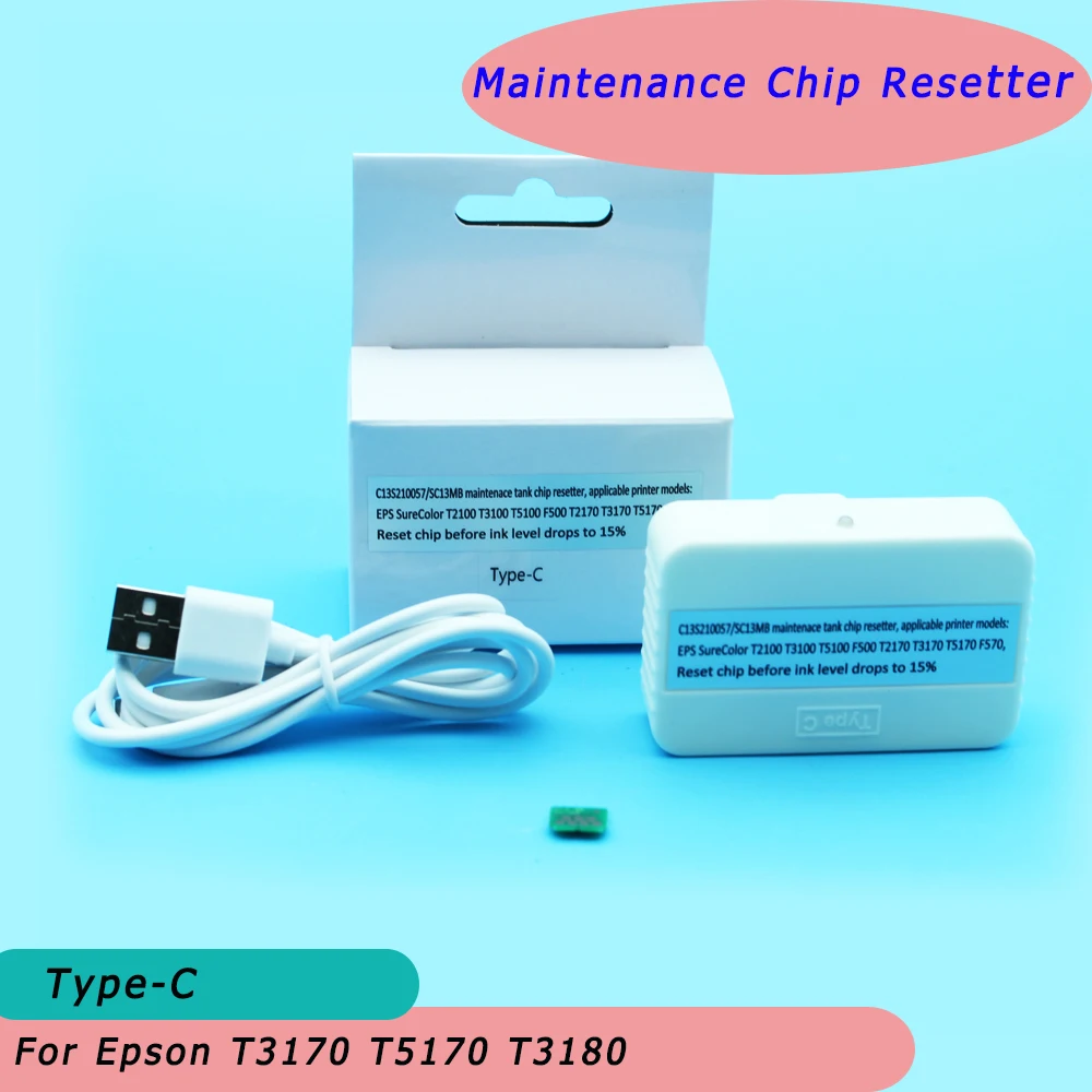 SC13MB C13S210057 F570 F571 Maintenance Chip Resetter For Epson T3170 T5170 T3180 Waste Ink Box Tank Cartridge