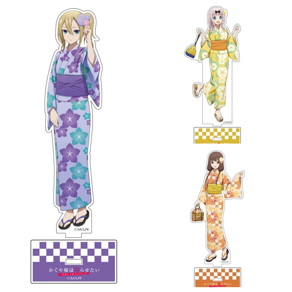 

15CM Charm Anime Kaguya-sama: Love Is War Acrylic Stand Model Cosplay Characters Ornament Accessories Goods Collection Gifts