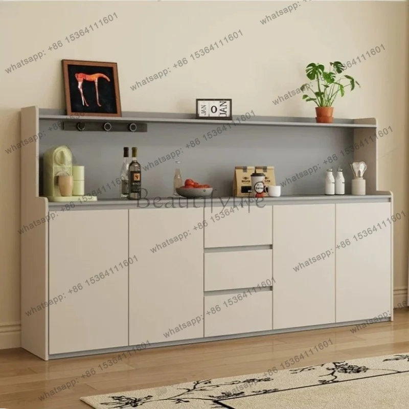 zj.Nordic Multi-functional New Light Luxury High-end Floor Storage Kitchen Cabinet Luxury Craft Display Living Room Cabinets