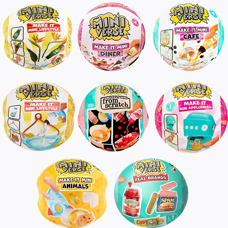 

MGA's Miniverse Make It Mini Series Mysterious Blind Box Collectibles DIY Crafts Copy Food Non Edible Collectors