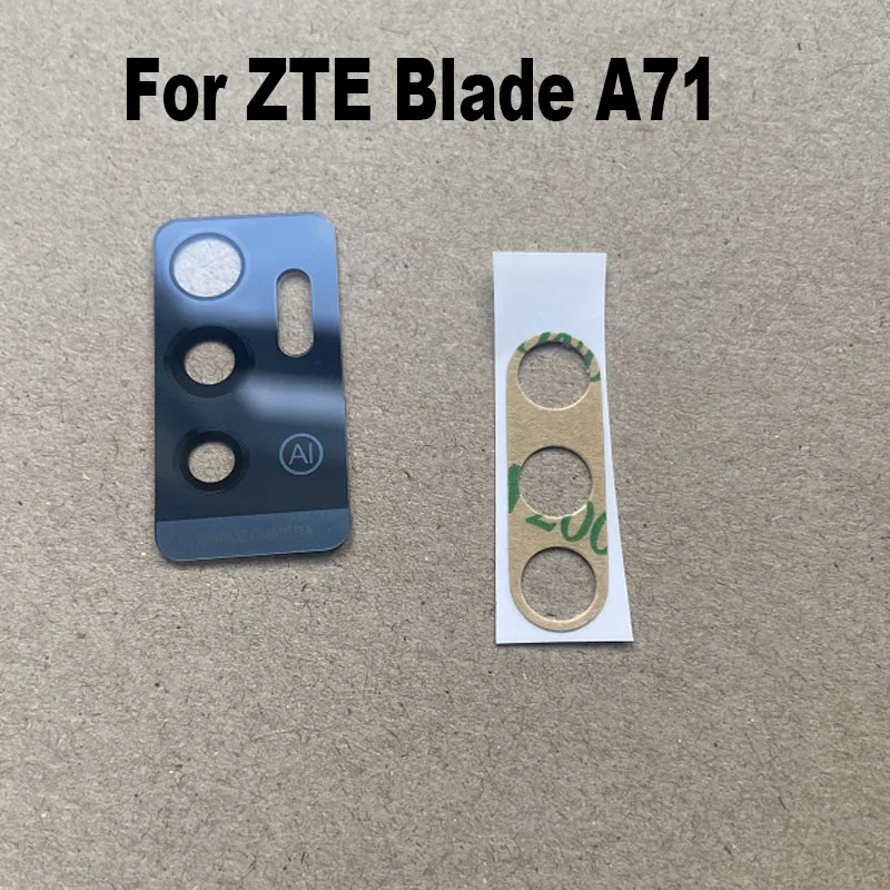 New Back Camera Glass For ZTE Blade A71 Rear Camera Glass Lens With Adhesive Sticker