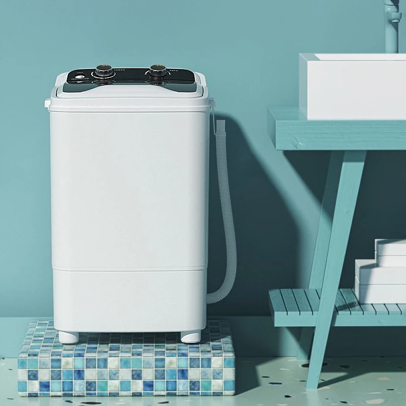 Home7.5Lthree في واحد غسالة صغيرة شبه أوتوماتيكية لغسل الملابس والأحذية والملابس الداخلية وتدور التجفيف بسعة كبيرة
