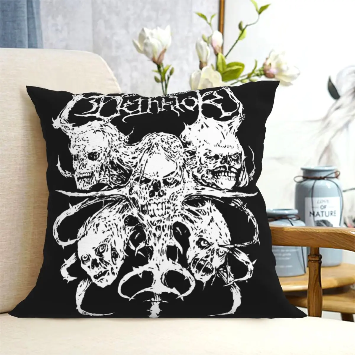 Dethklok Metalocalypse Thanksgiving Harvest Pillowcase Soft Cushion Pillow Decoration Living Room Sofa Throw Pillowcase