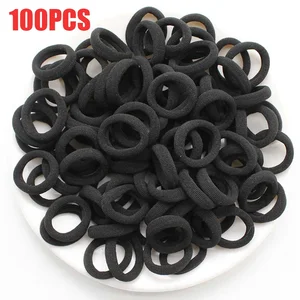 Colorful elastic bands of hair for girls, ponytail hold the hair loop, scrunchi rubber, hair accessories, 100 pcs, 300 pcs, 500 pcs 9 Main Sales Velator - №10