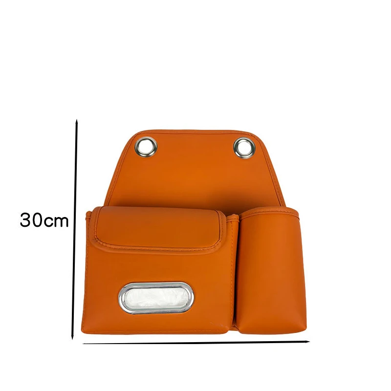 Universal Car Seat Back Storage Bag 2-In-1 Cup Holder Tissue Box Rack Hanging Organizer For SUVs And Trucks Interior Accessories