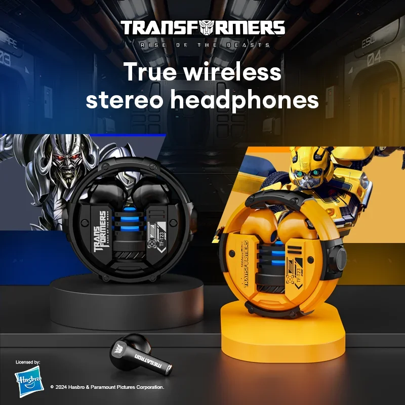 TRANSFORMERS TF-T23 TWS Wireless Earphones HiFi Stereo Sound Music Game Earbuds Dual Mode Low Latency HD Call Headphones Choice