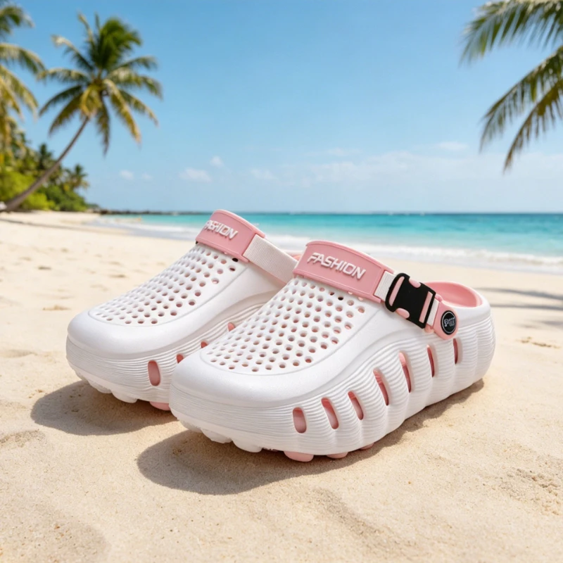 

Cave shoes, one shoe for two, lazy outdoor, anti slip, breathable, versatile beach shoes for couples, women