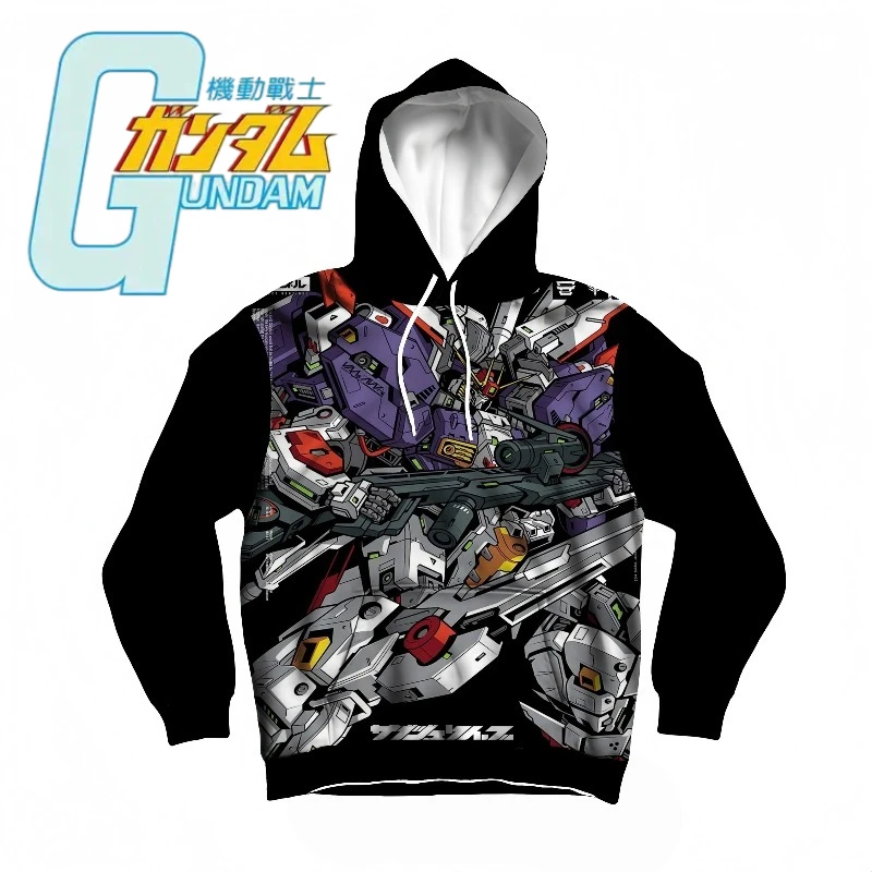 

Gundam аниме толстовка с 3D принтом High Definition Mecha Design уличная одежда стиль для любителей по всей поверхности мужской/женский повседневный пуловер с принтом