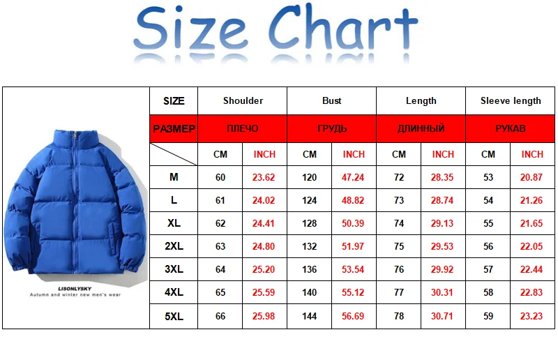 Y2K Oversized Winter Jacket Men Parkas Thicken Warm Coat Mens Women Stand Collar Solid Color Plus Fat Jackets Streetwear 5XL