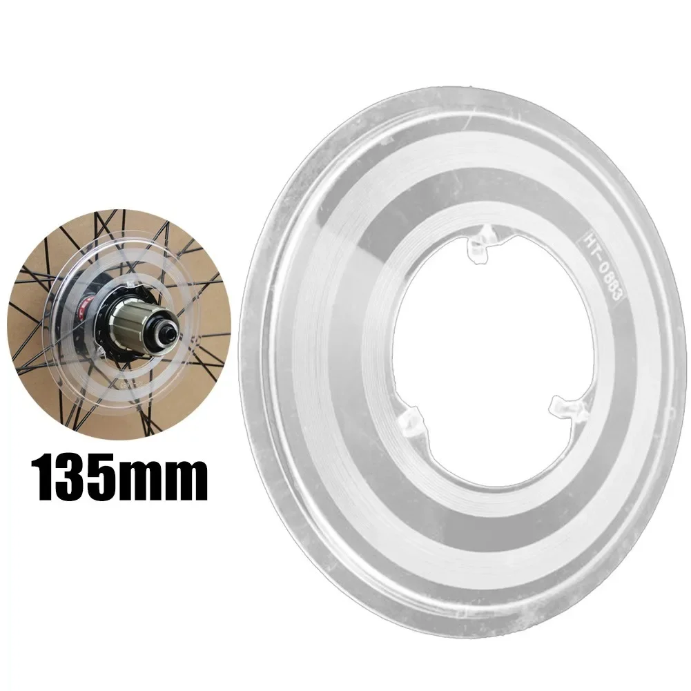 

135mm Bicycle Wheel Hub Protector Guard Cassette Freewheel Protection Cover Transparent Bike Wheel Hub Protector Cycling Parts