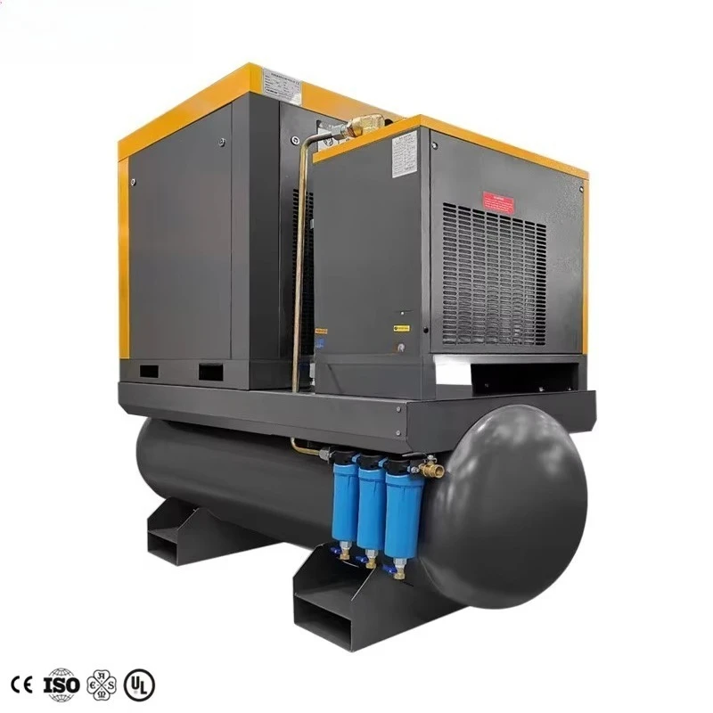 IP54モーター 20HP 15kw 組み合わせ型 20バール 産業用コンプレッサー機 オールインワン スクリューエアコンプレッサー レーザー切断機用