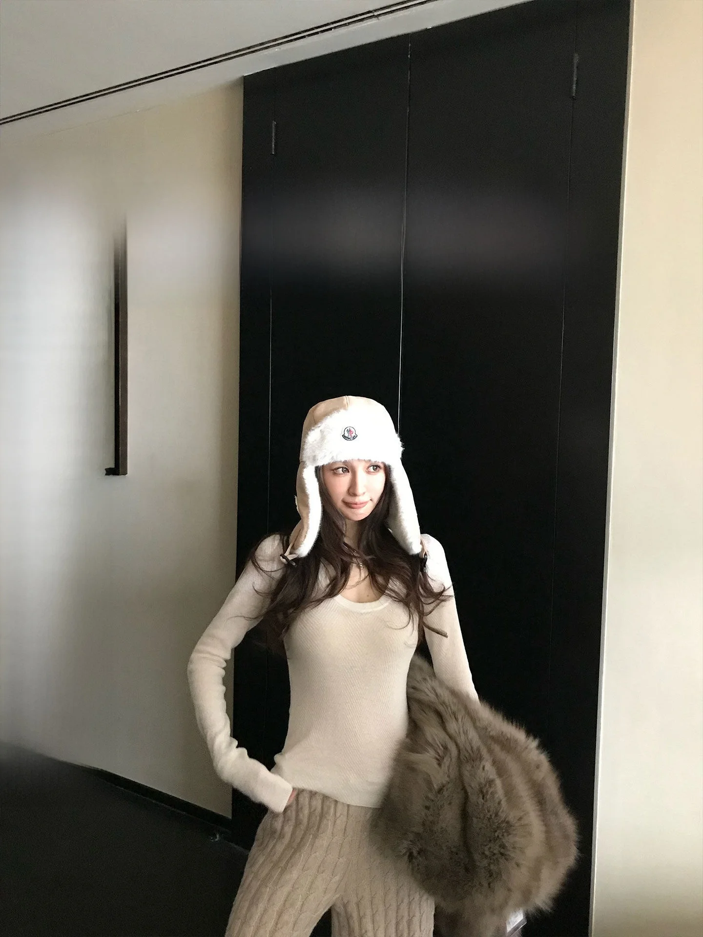 

Skk Store Spring B Boting Ultrine Merino Wool Fibone Pattern V-ne Sweater 48-stitch Casual Sle Men's Knittedwear