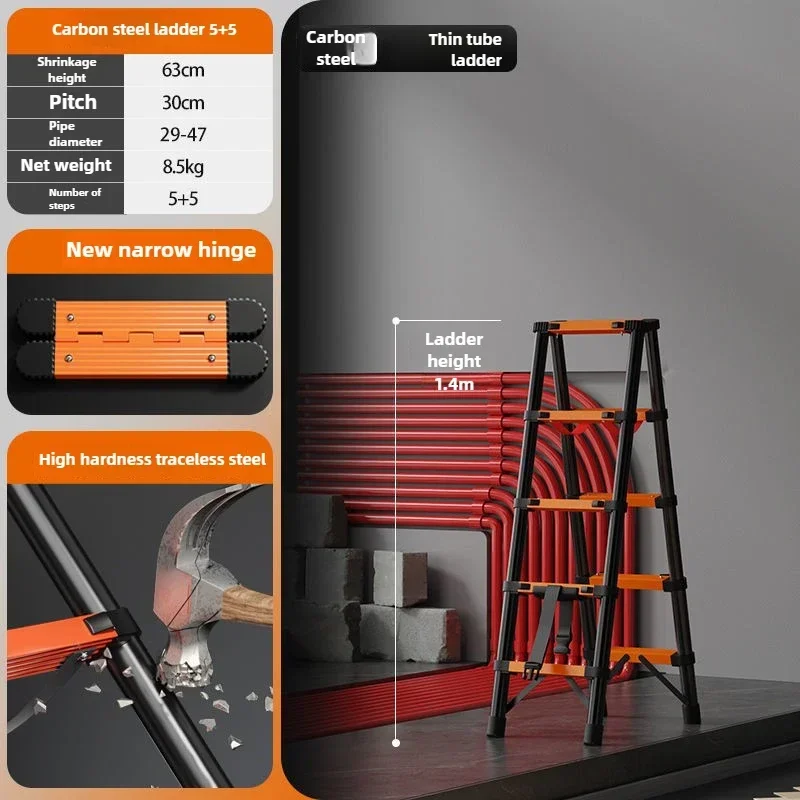 Hot Sales Walking Thickened Herringbone Ladder Telescopic Folding Engineer Household Multifunctional Portable Stair Lift Ladder