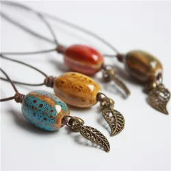 Miredo jewelry wholesale traditional boondoggle ceramic necklaces women's mothers gift necklace pendant #1111