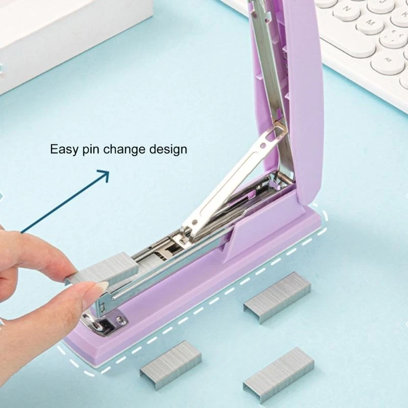 Настольные степлеры, экономичный степлер, подходящий для # 12-струб (не входит в комплект) для эффективной организации офисной файлов, бумаги для офиса