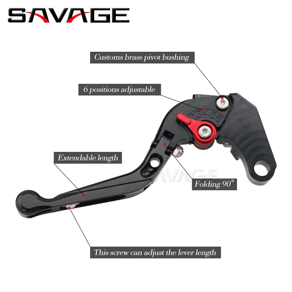 New Folding Brake Clutch Levers For DUCATI MONSTER 797 821 659 Hypermotard 820 939 Multistrada 950 Handlebar Lever Accessories