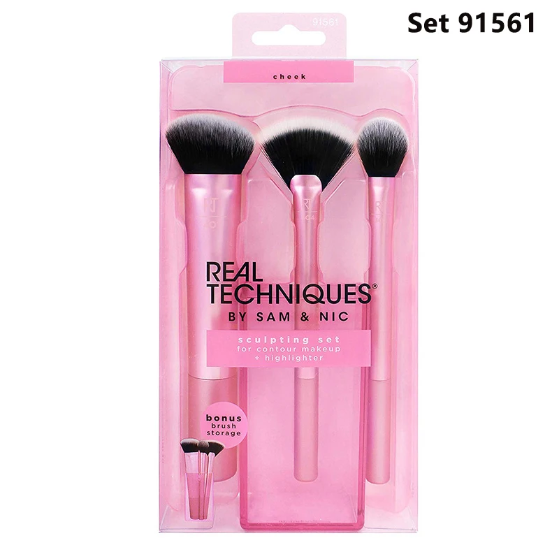 New RT Makeup Brushes Powder Brush For Make up Foundation Contouring Eyeshadow Blush Beauty Sponges Makeup kit full Professional