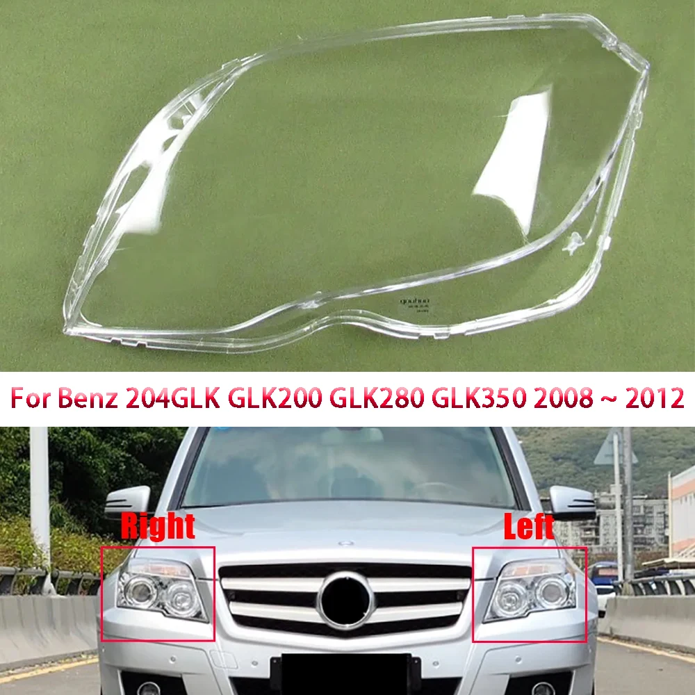

For Benz 204GLK GLK200 GLK280 GLK350 2008 2009 2010 2011 2012 Headlight Lampshade Transparent Lampshell Lens Cover Plexiglass