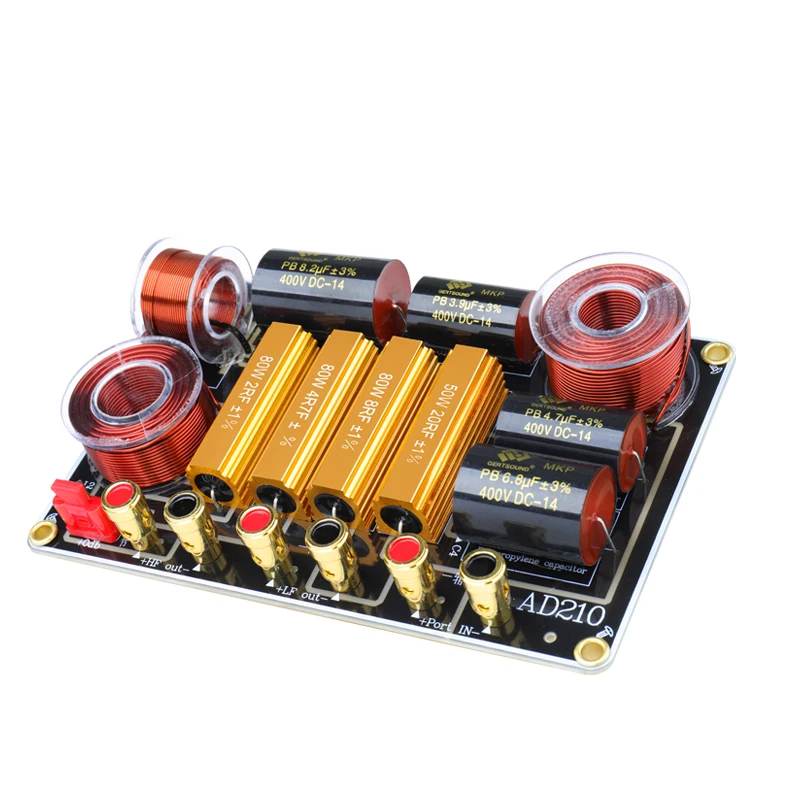 

AD210 Cross Network2Audio Speaker Fine Copper Tweeter Woofer Crossover10-12Frequency range metal