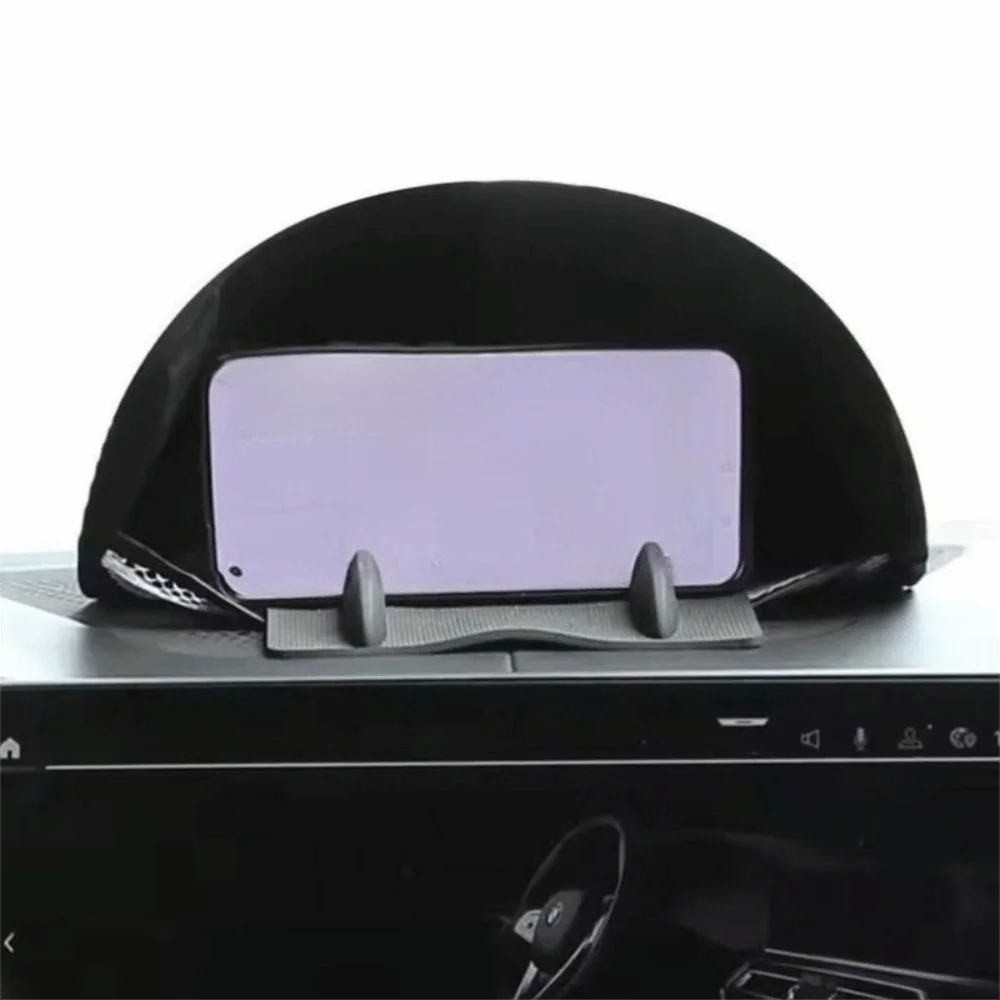 Foldable Phone Sunshade Visor Heat Resistant UV Protection Sun Protection Cover Tool-Free Setup Anti-Glare