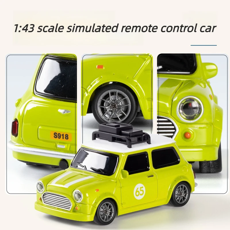 1/43 Mini RC 4WD Drift Car 2.4G Full-Scale Throttle Steering Retro Desktop Toy Simulation Racing Car Model