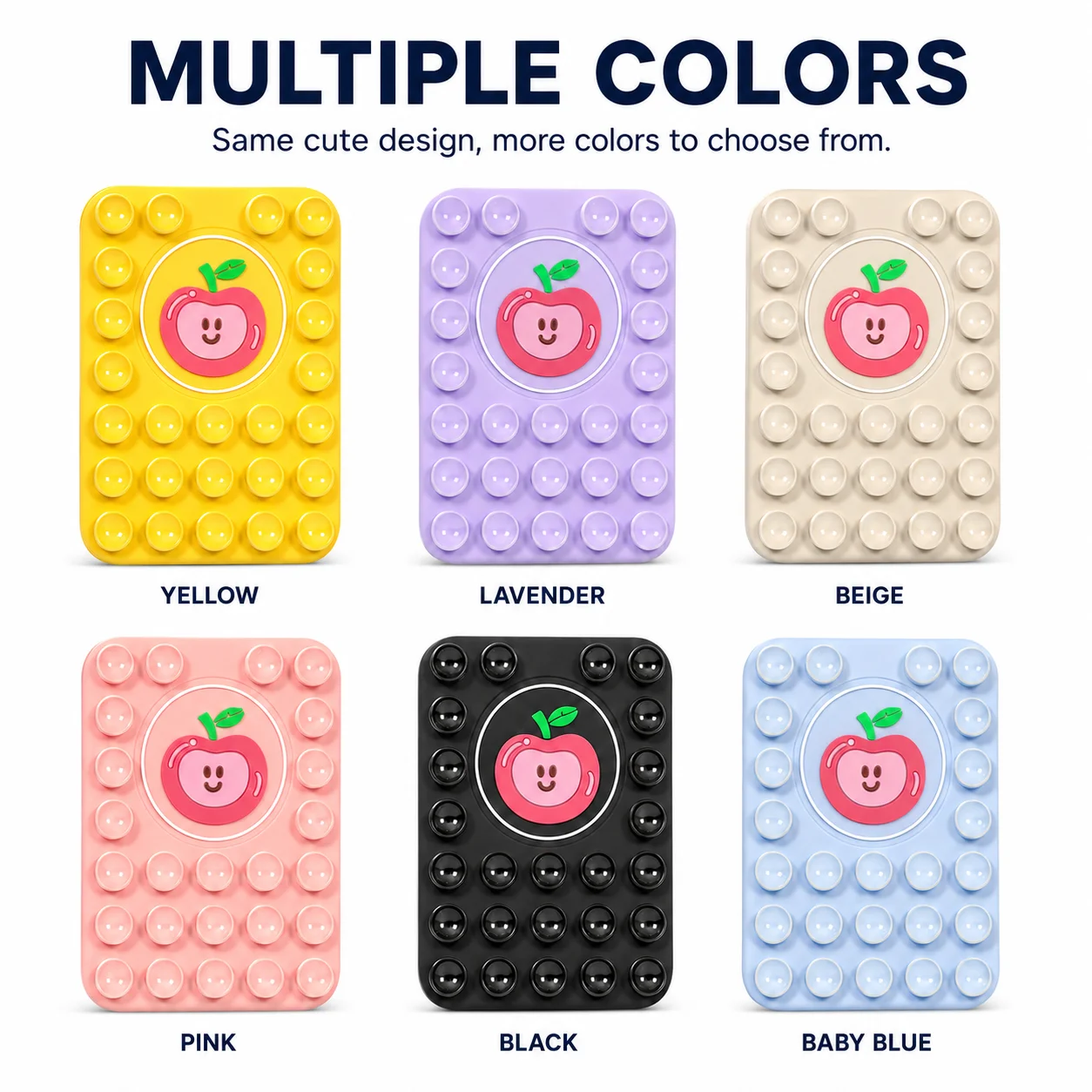 Silicone Suction Cup Magnetic Mobile Phone Holder For Magsafe Phone Holder Wall Mount Stand Fruit For iPhone 15/16/17/18 Pro Max