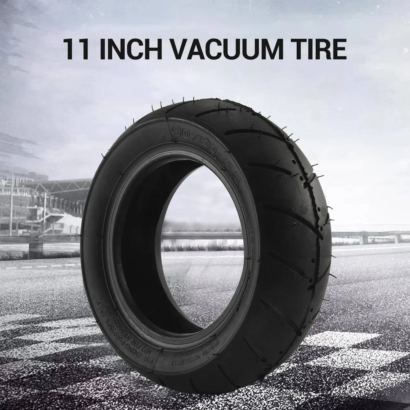 90/65-6.5 Tubeless Tyre 11 Inch Vacuum Tire for Electric Scooter, 47Cc 49Cc Mini Motorcycle