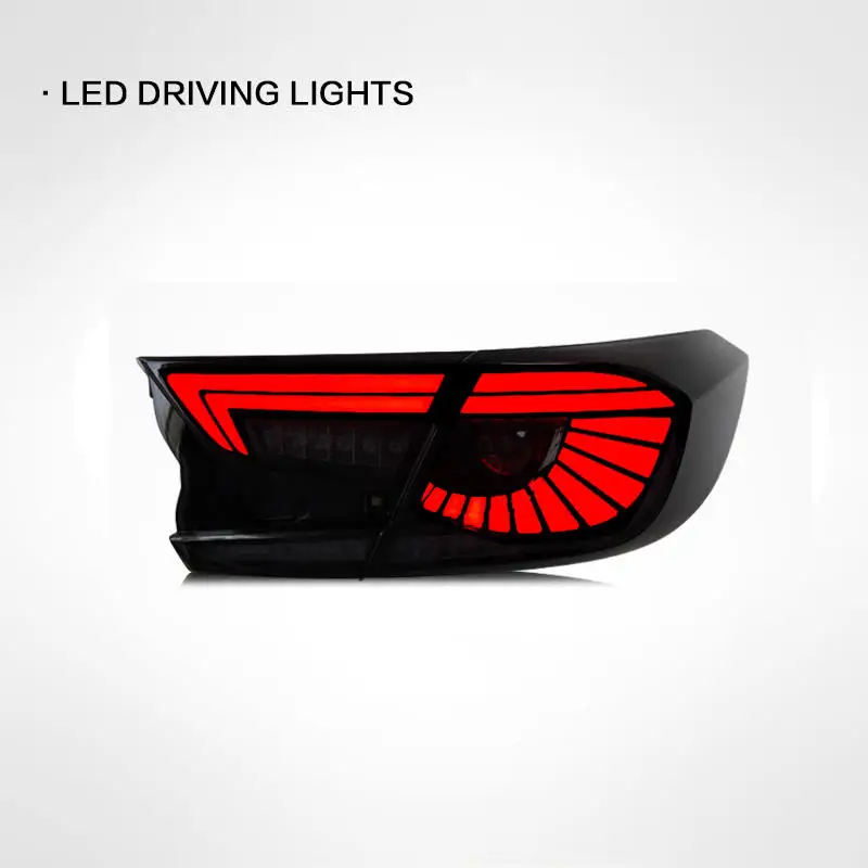 Lampu rem LED, untuk Honda generation Accord rakitan lampu belakang dimodifikasi Hawkeye streamer lampu sein lampu rem