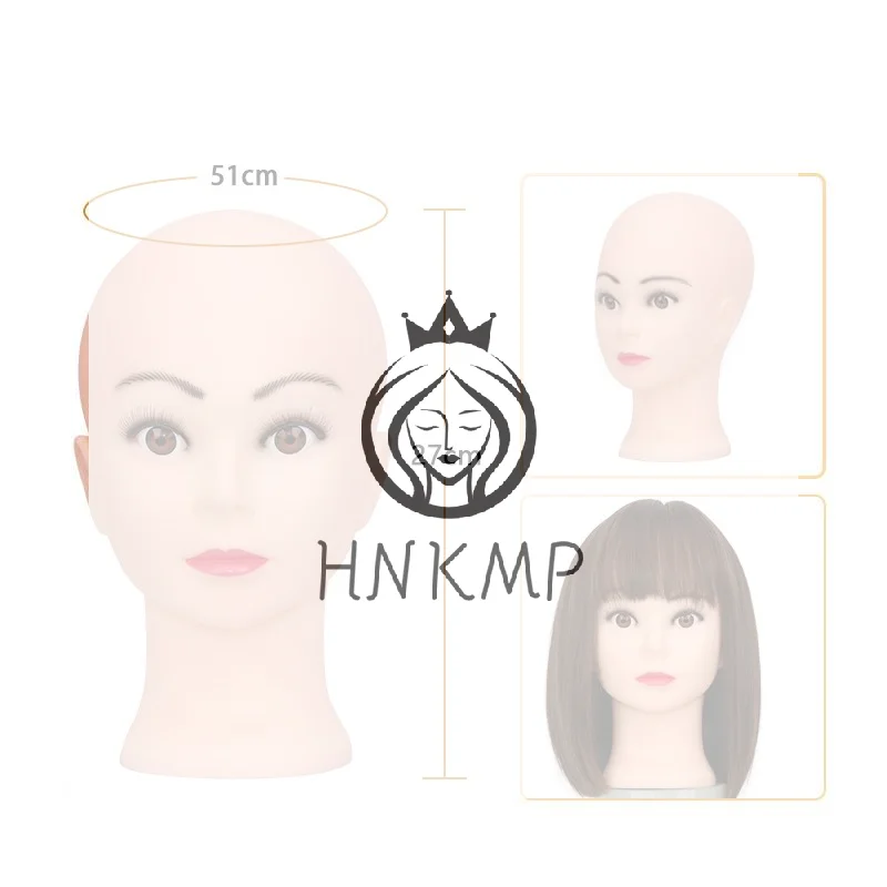 Training Mannequin Head for Wig Making Female Male Headdoll Stand for Professional Salon Display