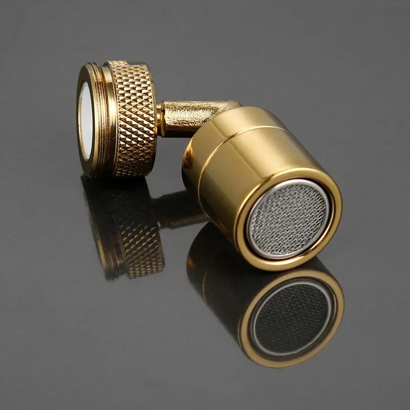 1PC Brass+PC Gold Universal Extender Bathroom Swivel Faucet Splash-Proof Faucet Washbasin Faucet Aerator