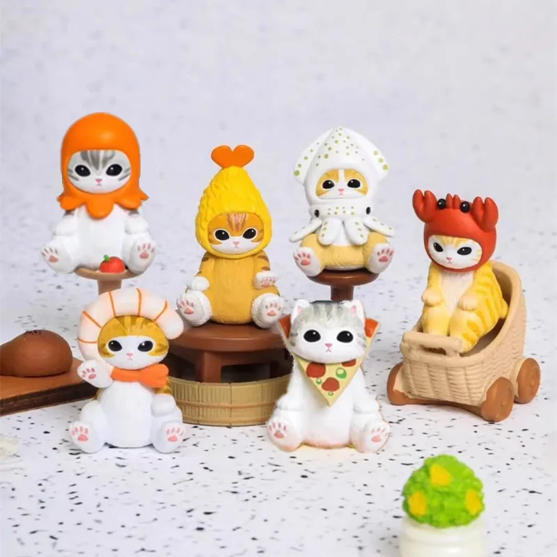 

Miniso Mofusand Shark Cat Crab Cat Sausage Cat Night Light Cute Doll Blind Box Toy Trendy Birthday Gift for Kids And Cat Lovers