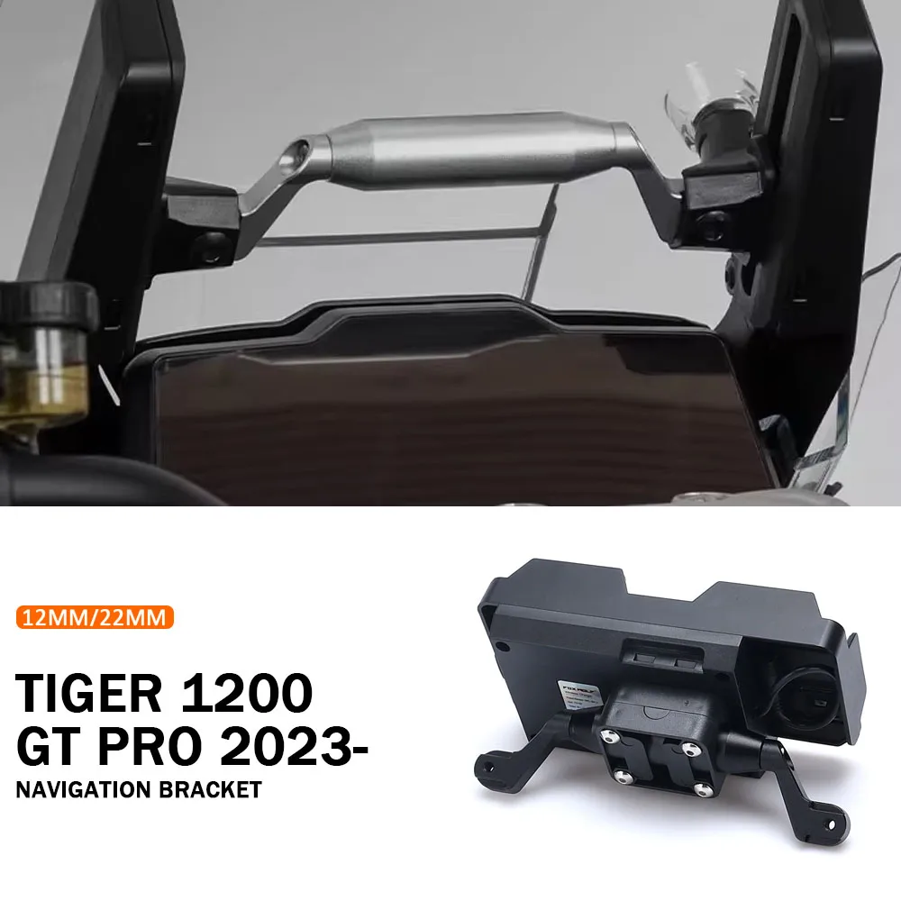 

Tiger1200 GT PRO 2023- Navigation Stand Holder Phone Mobile Phone GPS Bar Bracket Support For TIGER 1200 TIGER1200 Tiger 1200