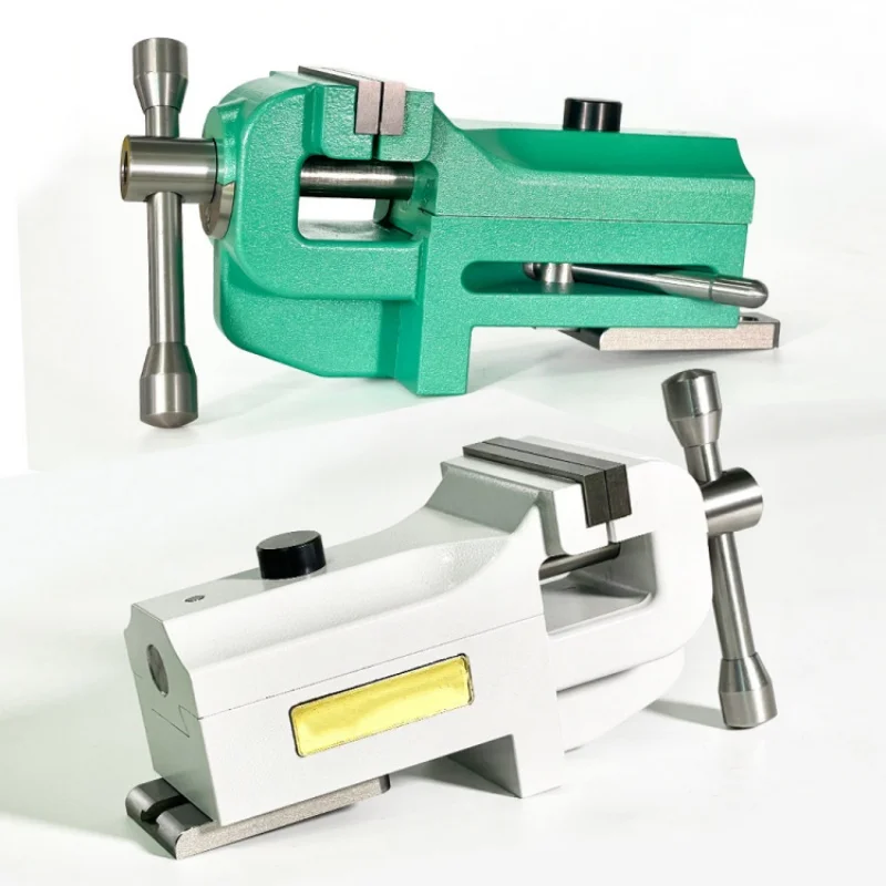 Heavy Duty Mini Table Vise Adjustable Screw Clamp Anti-Scratch Rubber Jaws Portable Bench Vice for Watchmaker Jewelry Craft