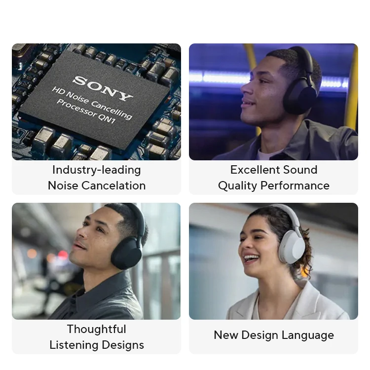 Sony WH-1000XM5 Wireless Headphones Noise Canceling Foldable Bluetooth Earphone Bass Stereo Sound Game Business Exercise Headset image 5