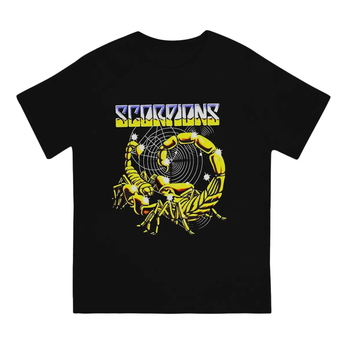 Pop-Mental Music Men's T Shirt S-Scorpions Vintage Tee Shirt Short Sleeve Crew Neck T-Shirts Pure Cotton 6XL Clothes