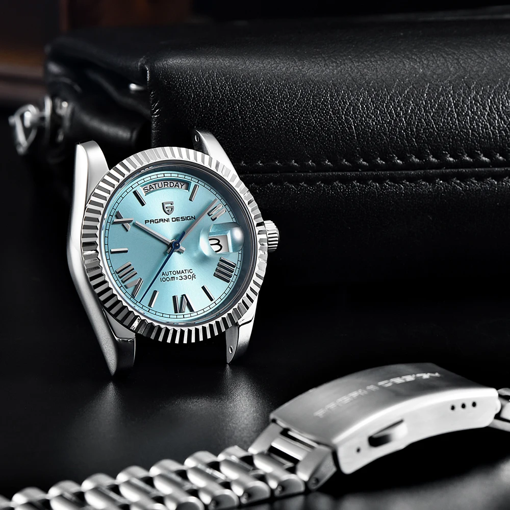 2025 جديد PAGANI تصميم ساعات رجالية DD36 ارتفع الذهب ساعات آلية للرجل ساعة أوتوماتيكية موضة AR الياقوت مرآة الساعات