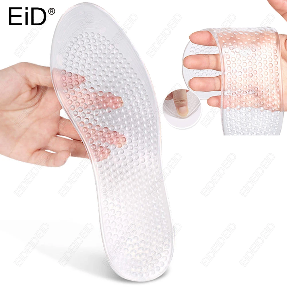 Silikon-Einlegesohlen für die gesamte Handfläche, schneller Versand, verdickte, ultraweiche, transparente Sommer-Anti-Schmerz-Einlegesohlen für Massage und Entspannung, für Damen und Herren