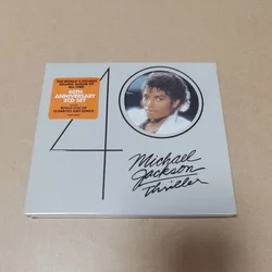 Classic Superstar MJ Michael Jackson Music Record Thriller 40th Anniversary Album 2pcs CD Cosplay Compact Disc Soundtrack Box