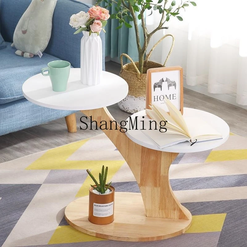 

ZYY living room small apartment sofa side table living room about small table tea mini corner table