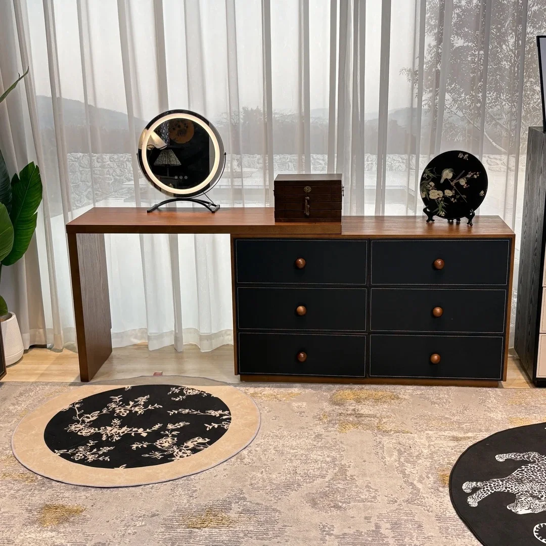 

*s for Drawers Wood Vanity Storage Organizer Nordic Compact Unique Black Vanity Stool Seating Coiffeuse De Chambre Furniture*